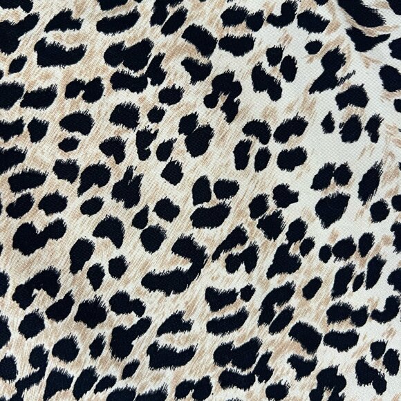 See By Chloe Leopard Print Jeans Wide Flare Leg Animal Print Size 30 - Picture 4 of 4